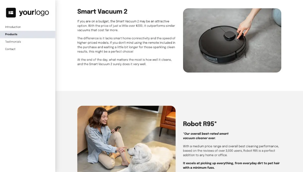 Product Brochure Template Slide 3