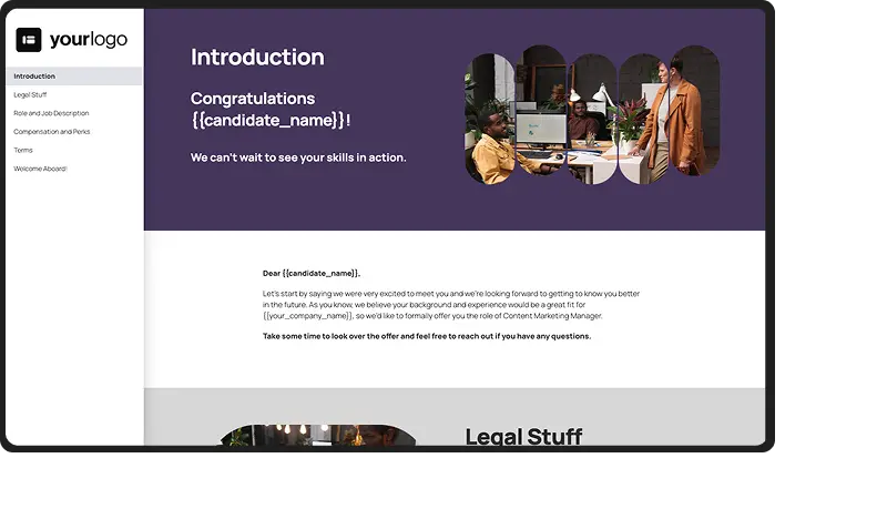 Jon Offer Contract Template.