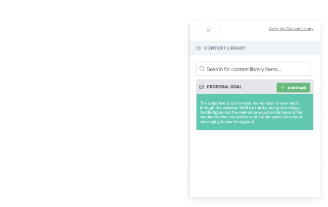 add content library section