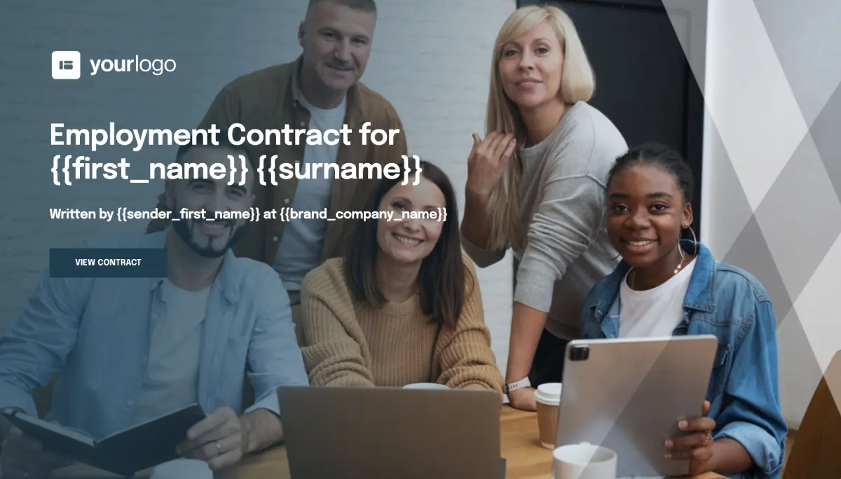 Employment Contract Template (UK) - Visually stunning cover