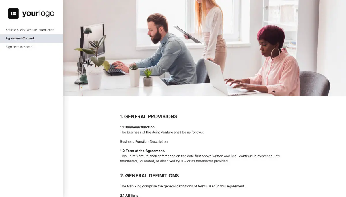 Joint Venture Agreement Template (US) - The Contract