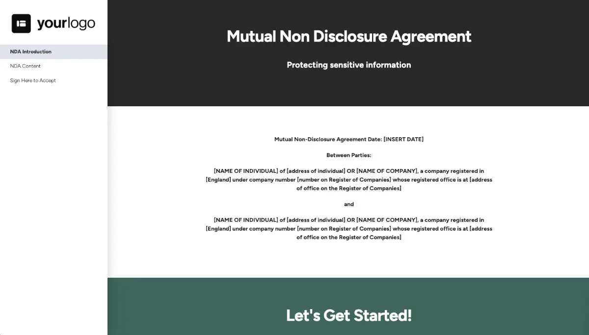 Non Disclosure Agreement Template (UK) Slide 2