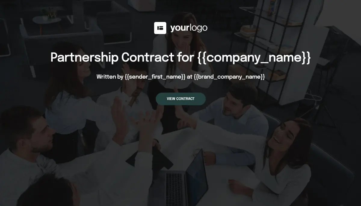 Partnership Contract Template (UK)