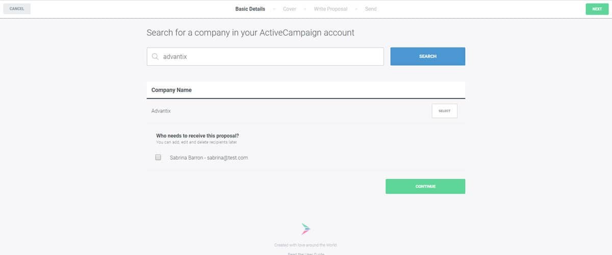Connect ActiveCampaign to Better Proposals - Step2