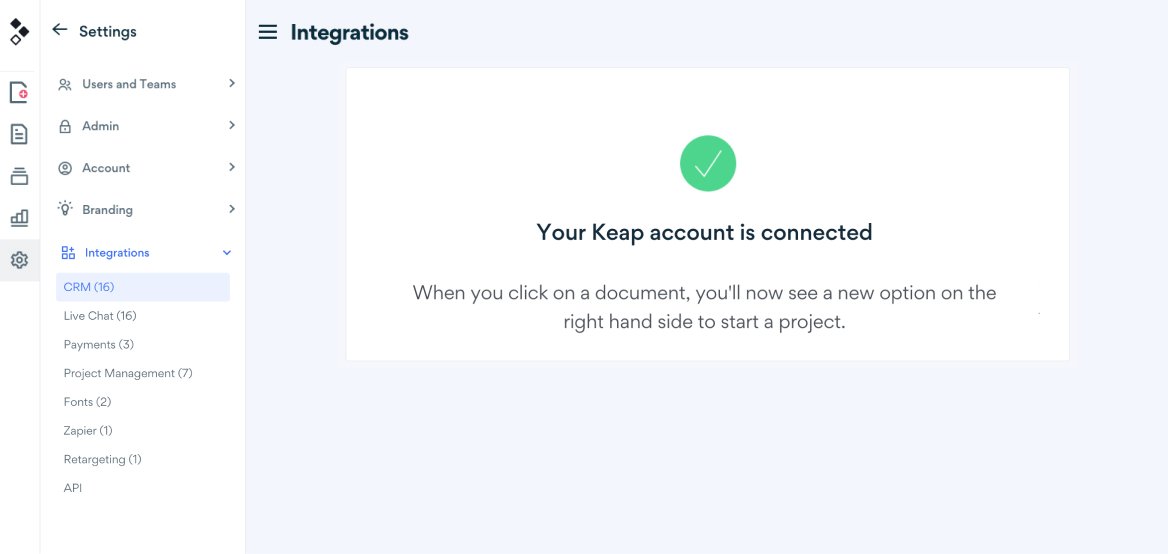 Connect Keap to Better Proposals - Step2
