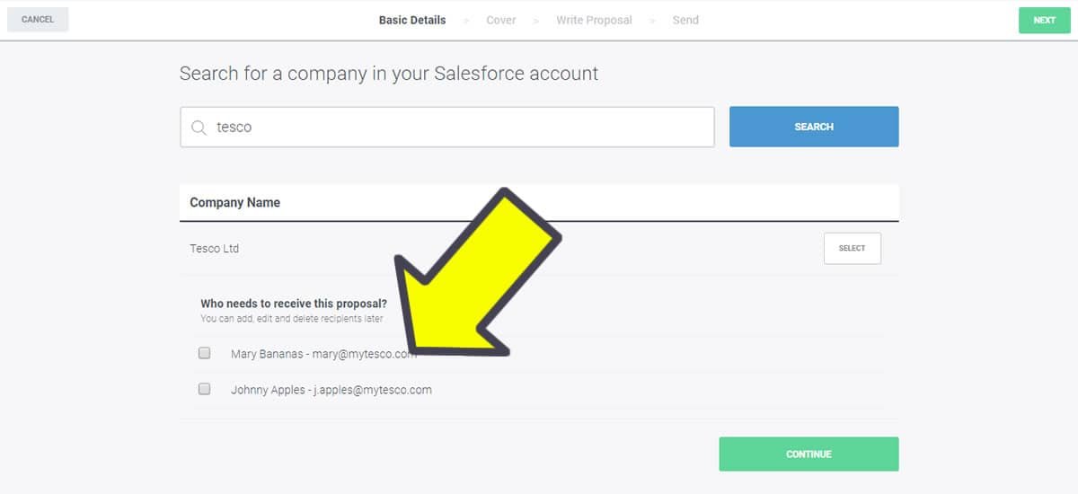 Connect Salesforce to Better Proposals - Step2