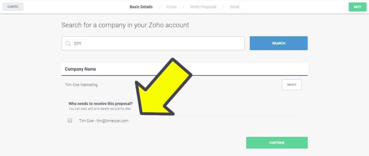 Connect Zoho to Better Proposals - Step2