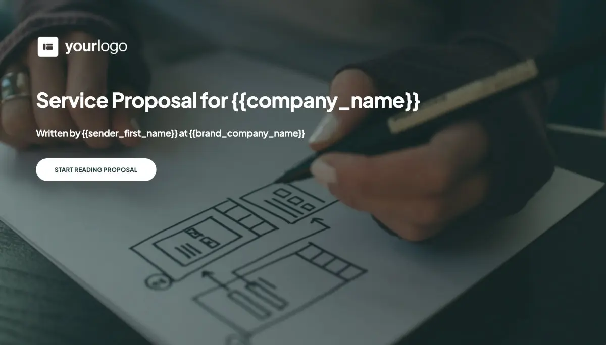 General Service Proposal Template - Green - Stunning cover