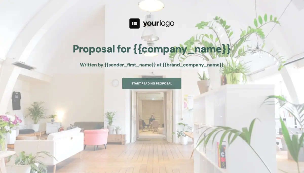 General Product Proposal Template - White Green