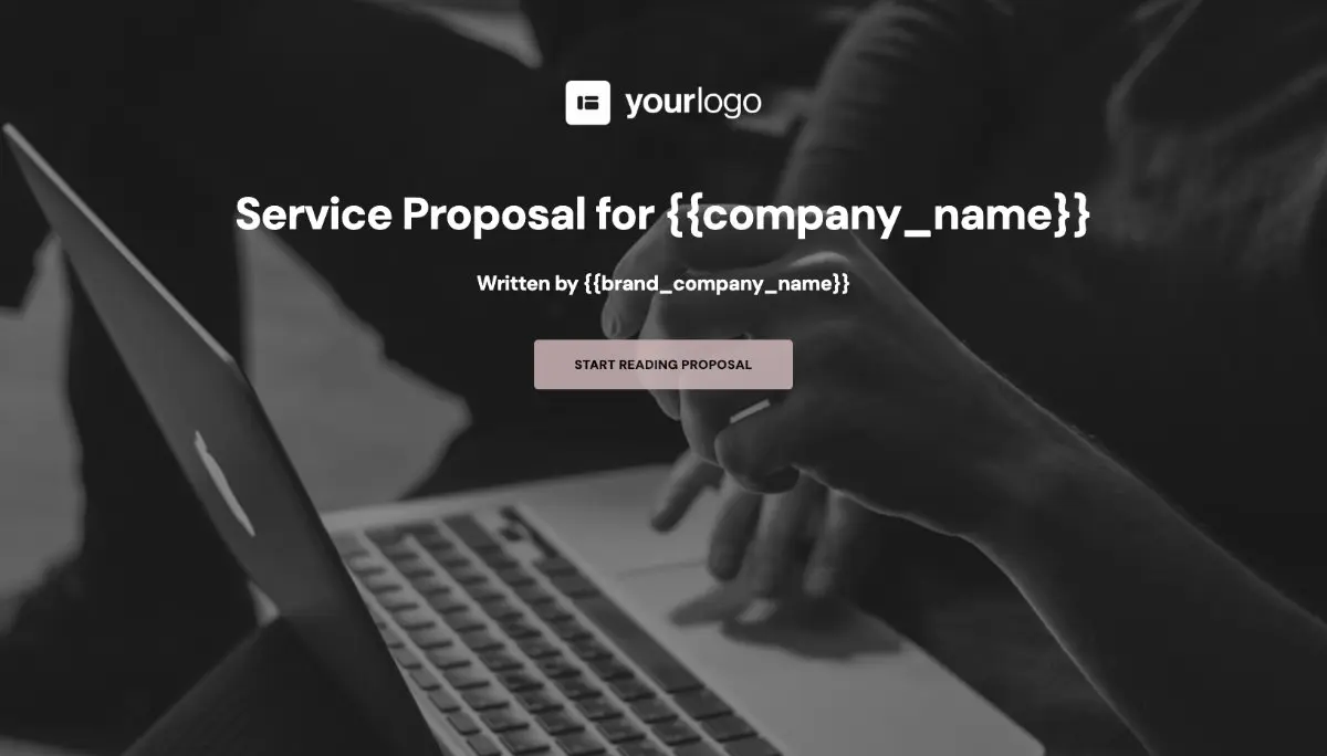 General Service Proposal Template - Pink