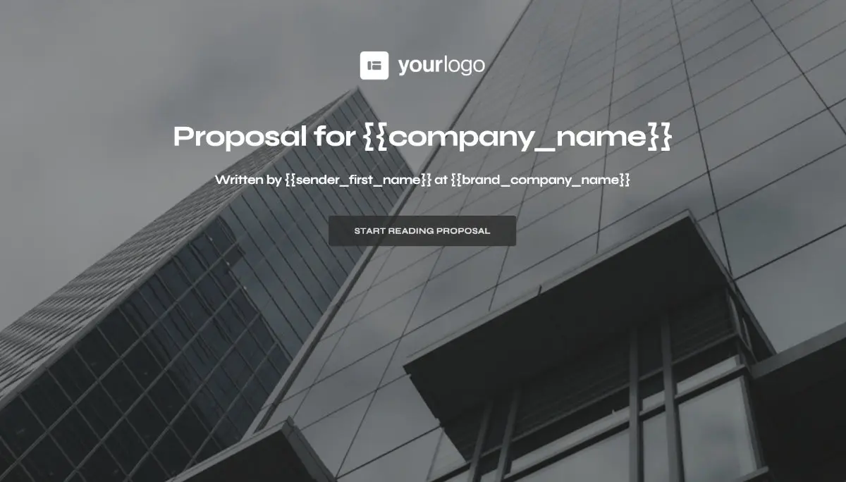 General Product Proposal Template - Dark Gray - Beautiful cover