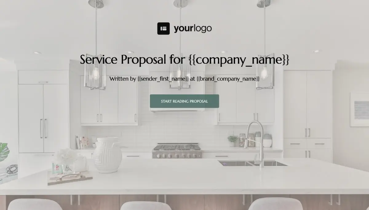 General Service Proposal Template - Green Brown