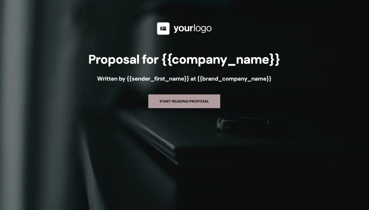 General Product Proposal Template - Black Pink - Beautiful cover