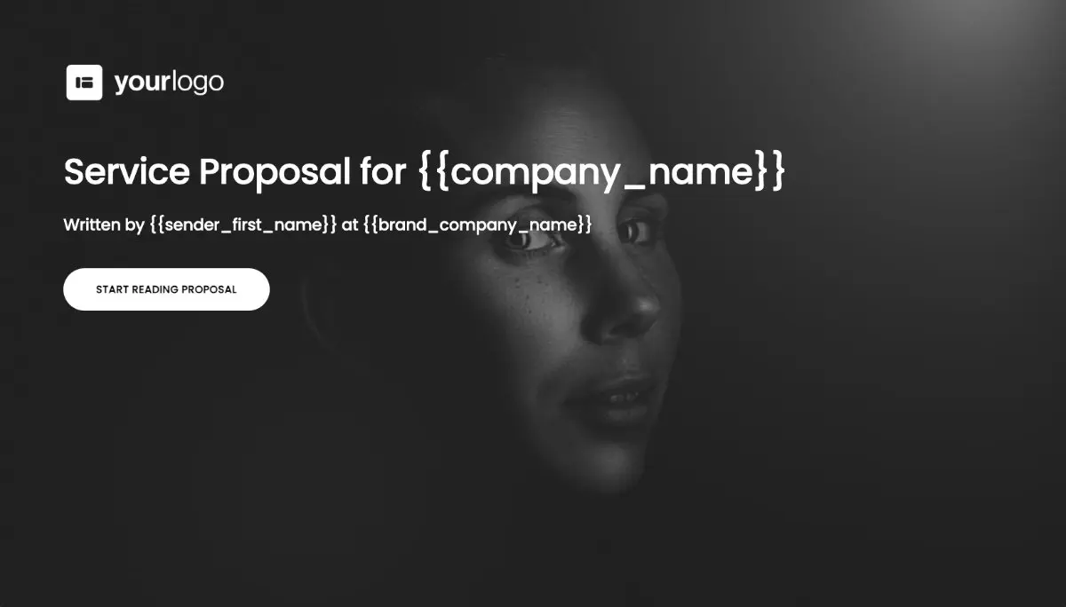 General Service Proposal Template - Deep Gray