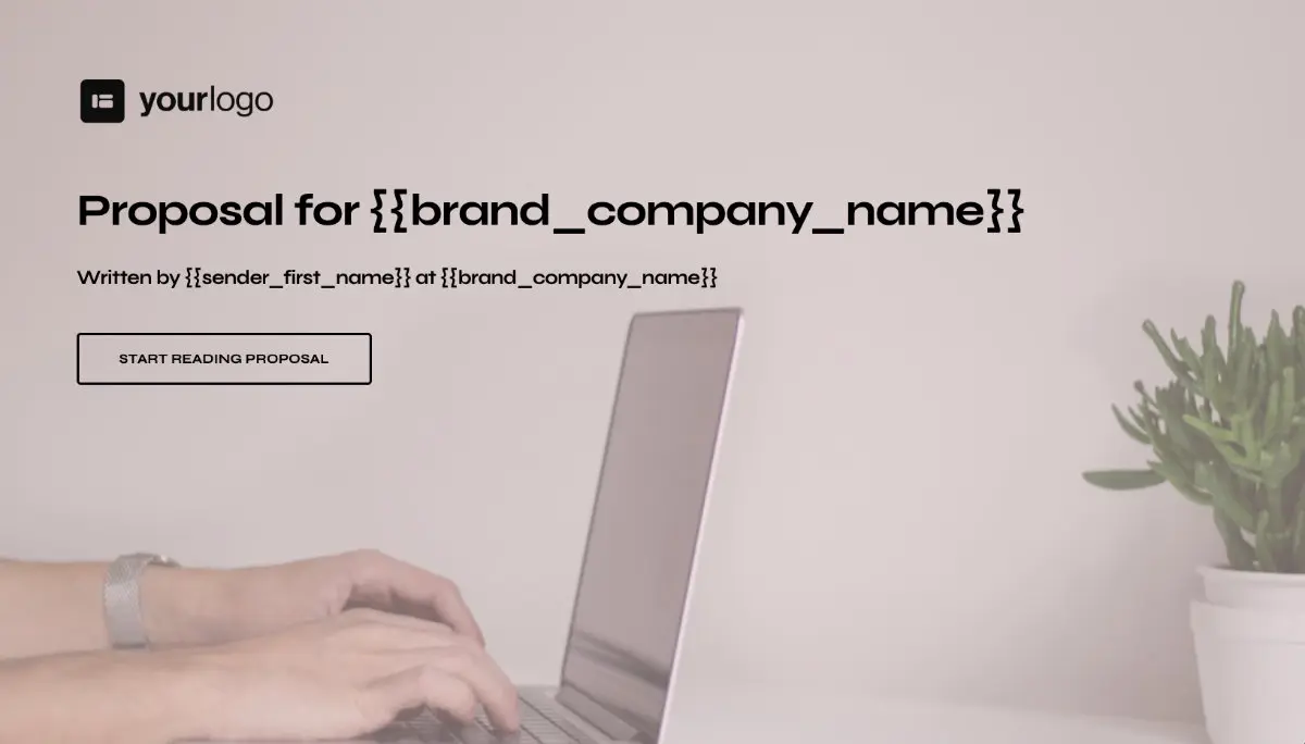 General Product Proposal Template - Pink