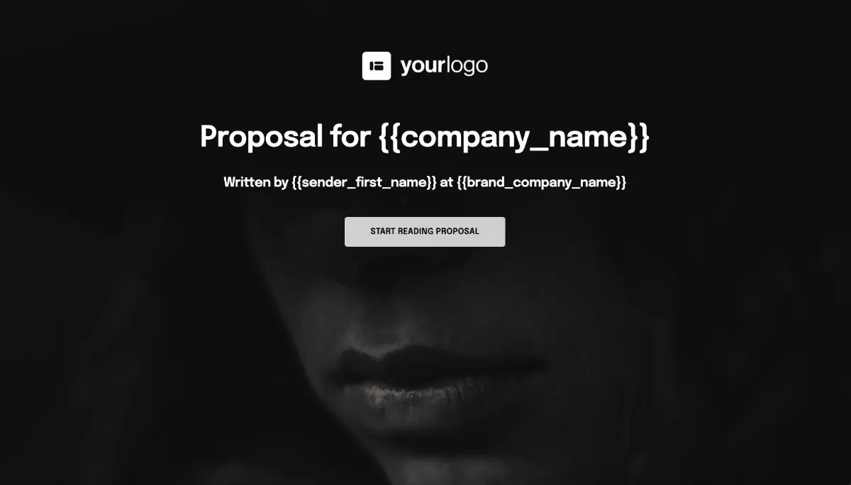 General Product Proposal Template - Black and White - Beautiful cover