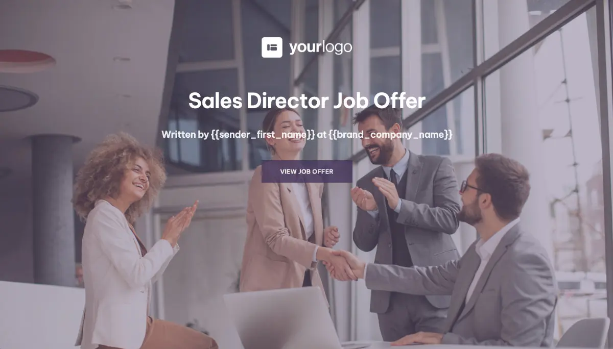 Sales Director Job Offer Template