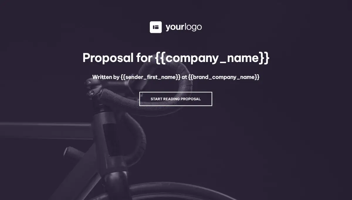 General Product Proposal Template - Dark Purple - Beautiful cover