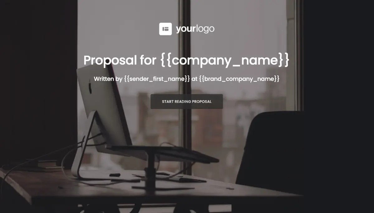 General Product Proposal Template - Deep Gray - Beautiful cover