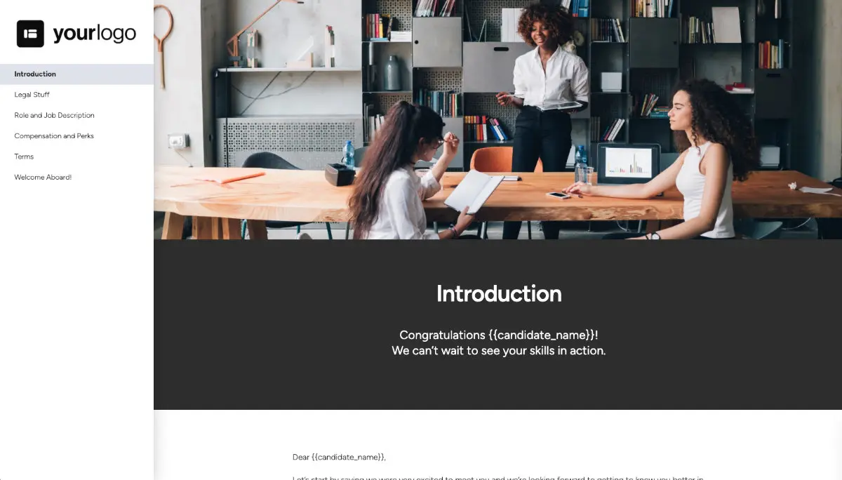 Senior Copywriter Job Offer Template - Pre-Written Introduction