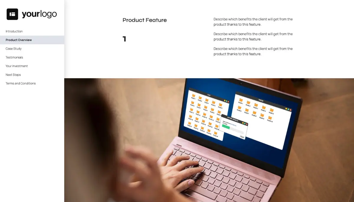 General Product Proposal Template - Pink Slide 3