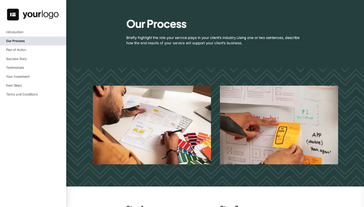 General Service Proposal Template - Green Slide 3