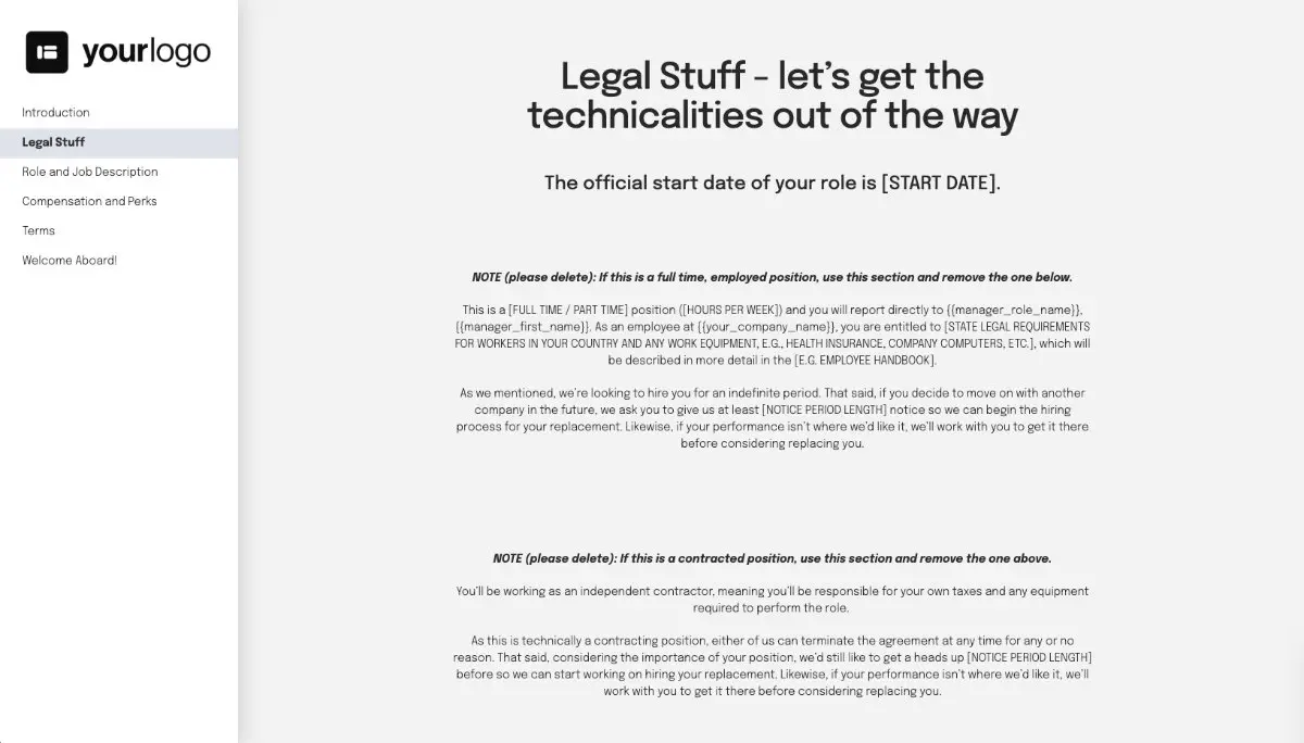 Sales Development Representative Job Offer Template - All Bases Covered