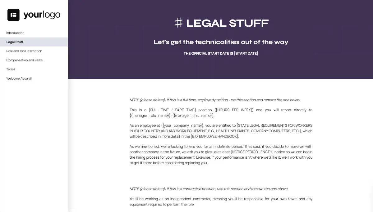 Social Media Manager Job Offer Template - All Bases Covered