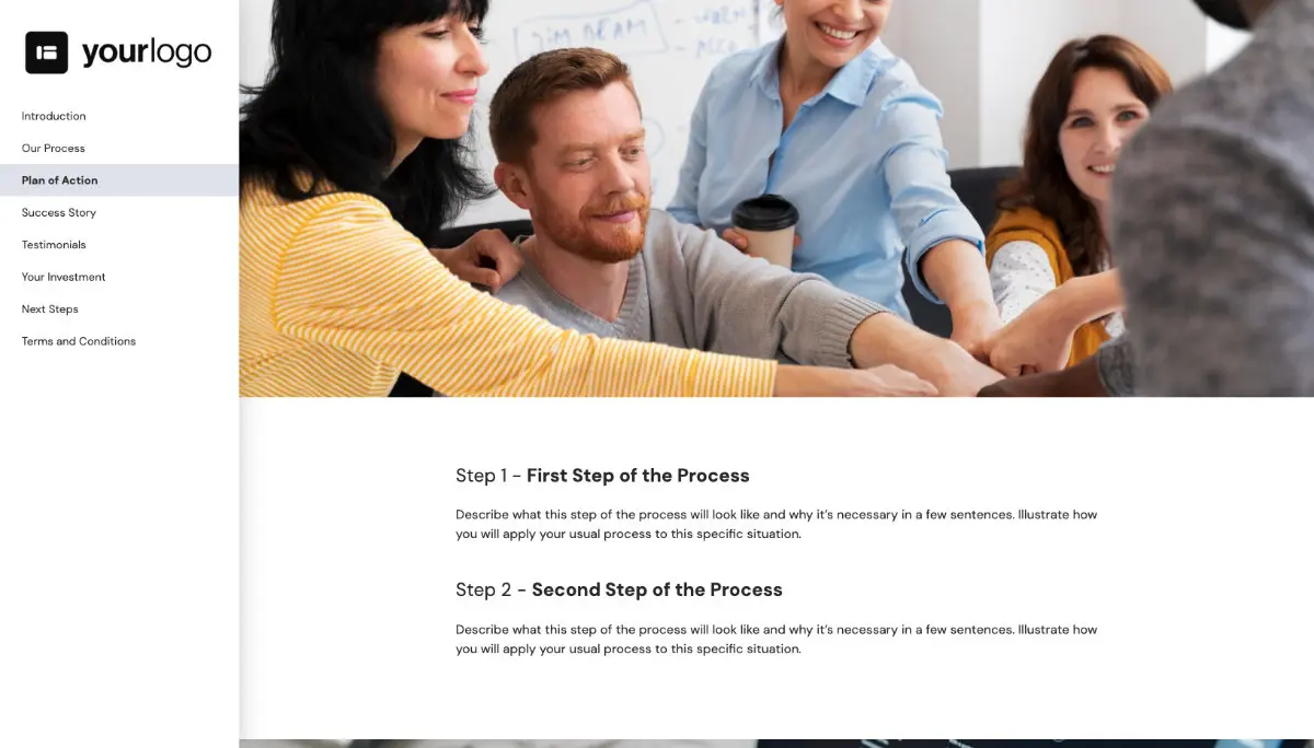 General Service Proposal Template - Medium Purple - Presenting your plan of action