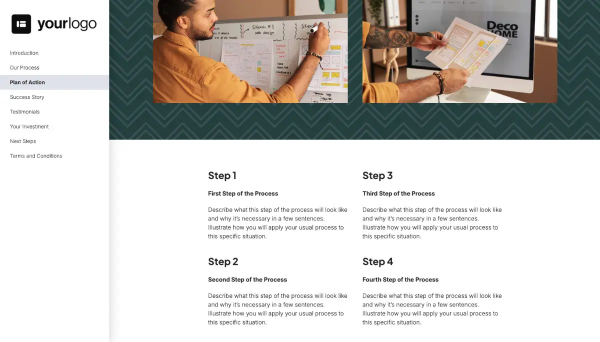 General Service Proposal Template - Green - Presenting your plan of action