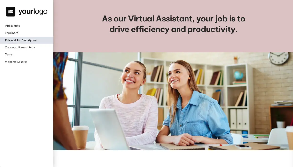 Virtual Assistant Job Offer Template - Pre-Written Job Description