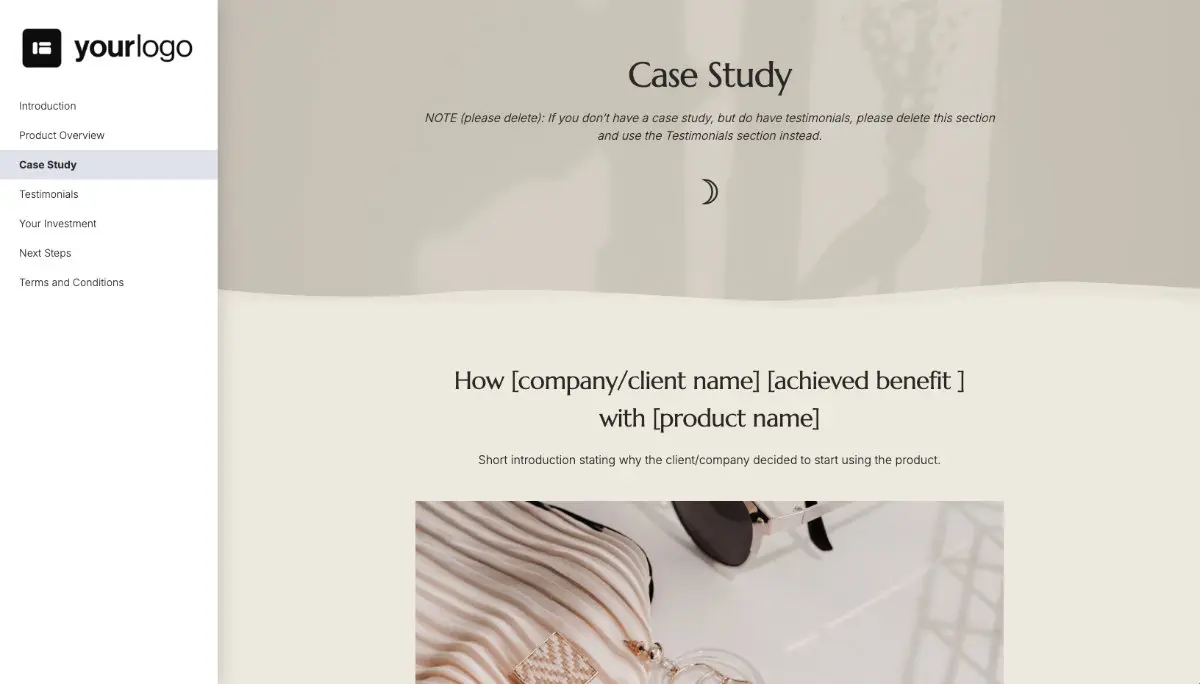 General Product Proposal Template - Cream Slide 4