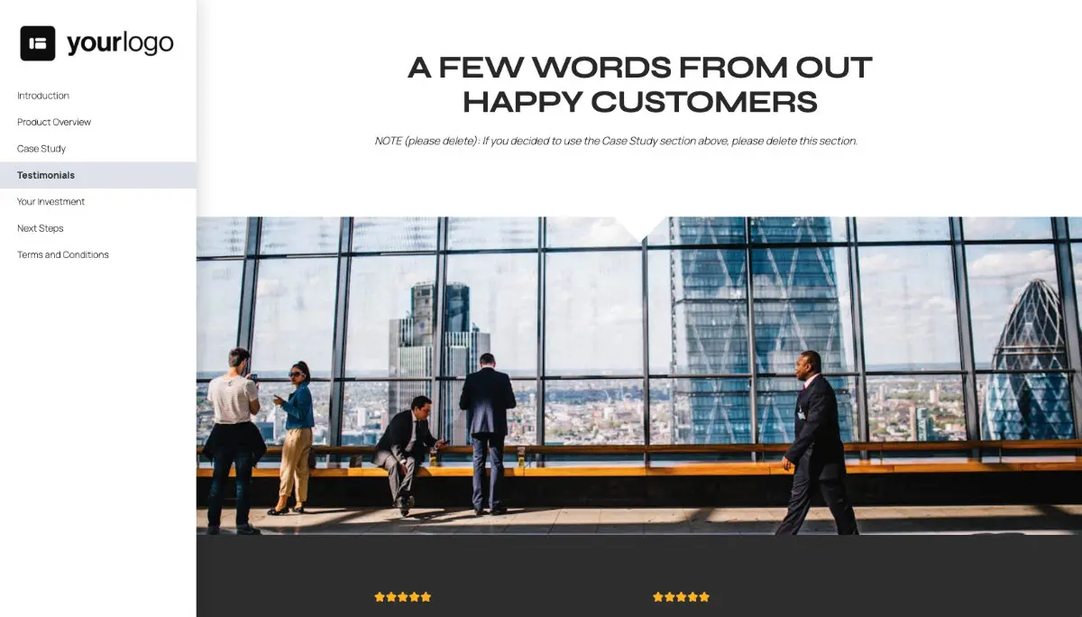 General Product Proposal Template - Dark Gray Slide 5