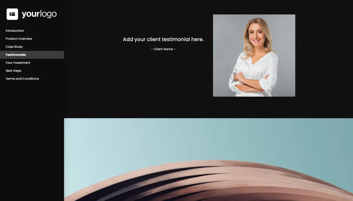 General Product Proposal Template - Black Slide 5