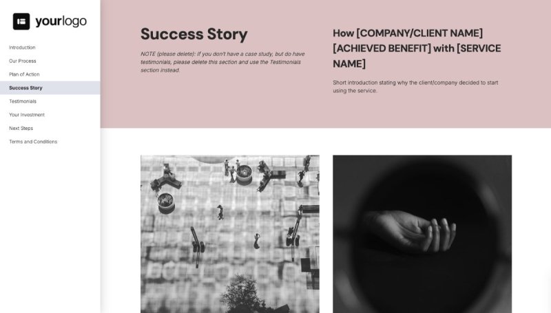 General Service Proposal Template - Pink - Social proof