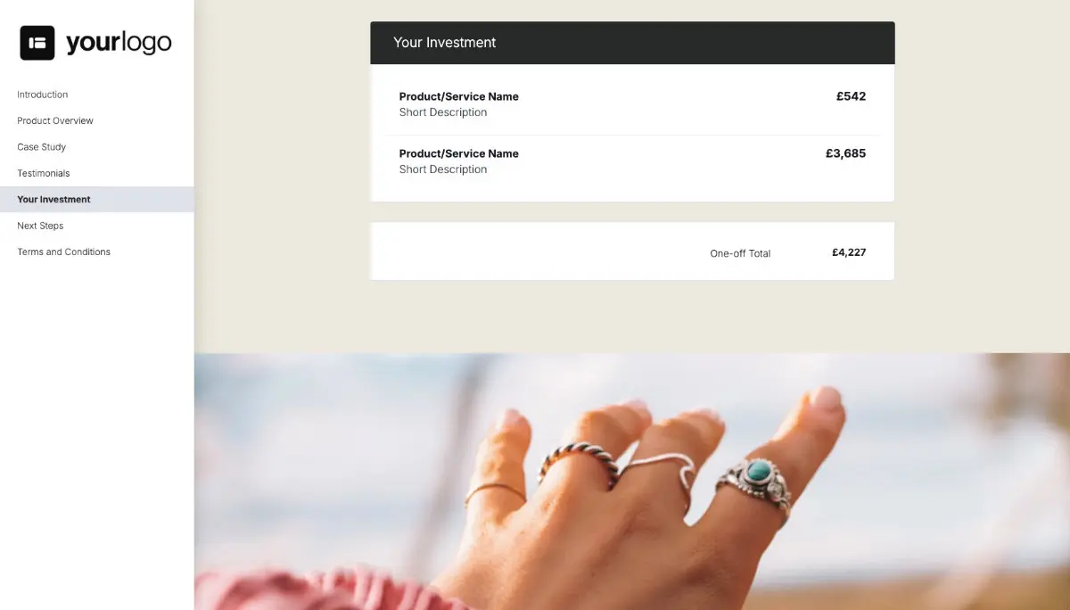 General Product Proposal Template - Cream Slide 6
