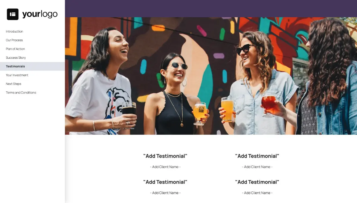 General Service Proposal Template - Purple Slide 6
