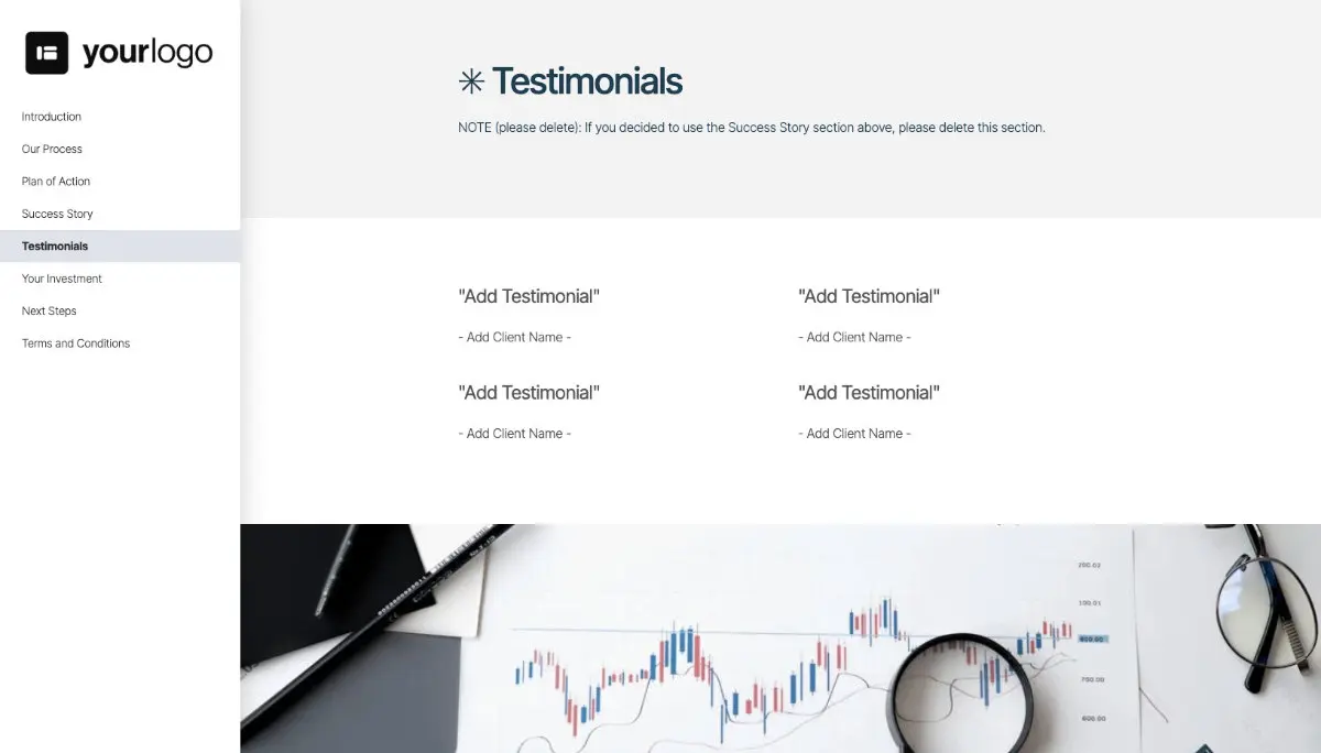 General Service Proposal Template - Deep Blue Slide 6