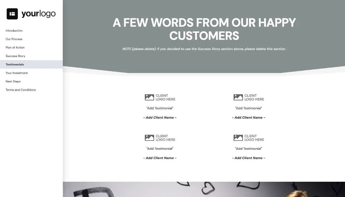 General Service Proposal Template - Gray Slide 6