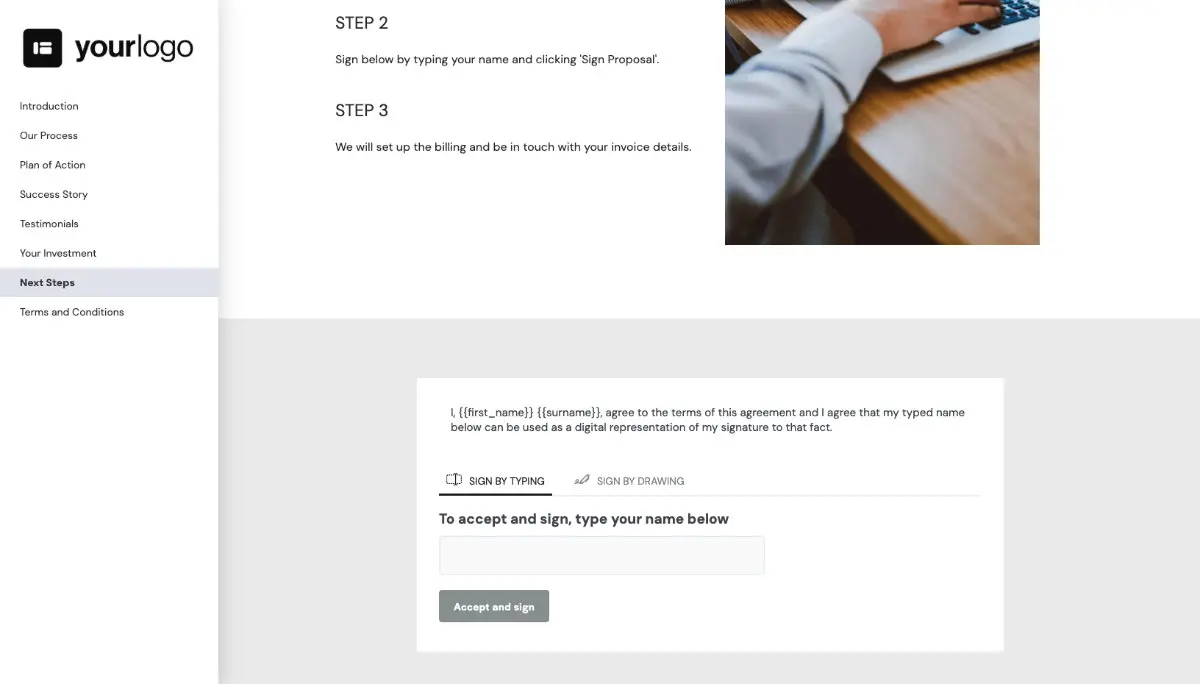 General Service Proposal Template - Gray Slide 8