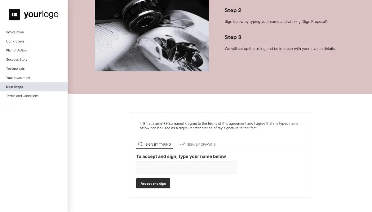 General Service Proposal Template - Pink Slide 8