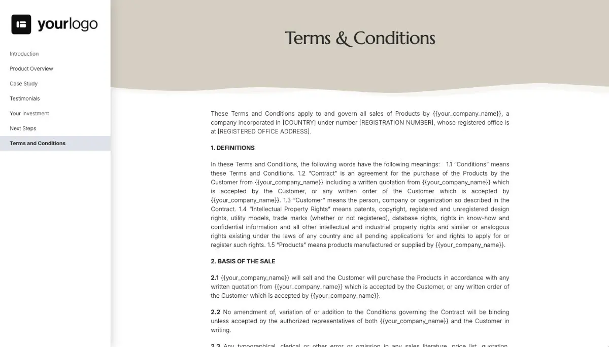 General Product Proposal Template - Cream Slide 8