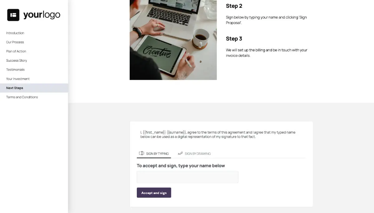 General Service Proposal Template - Purple Slide 8