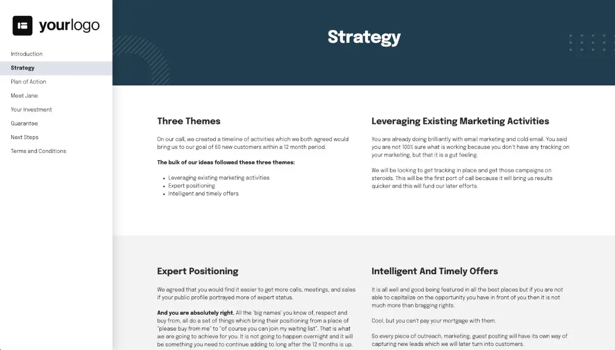 Consulting Proposal Template Slide 3