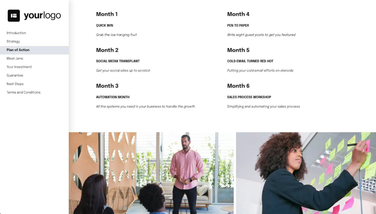 Consulting Proposal Template - Process and timescales