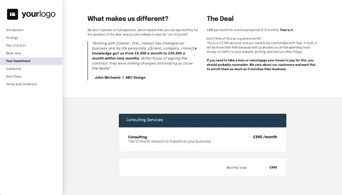 Consulting Proposal Template Slide 6