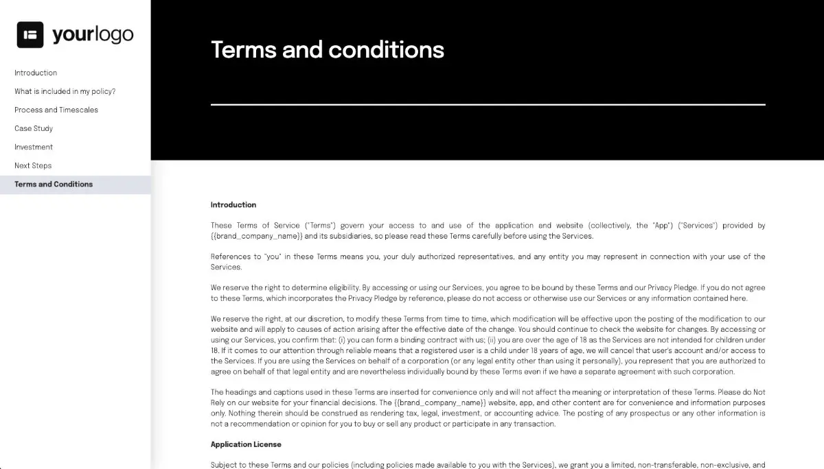 Insurance Proposal Template - Pre-written contract