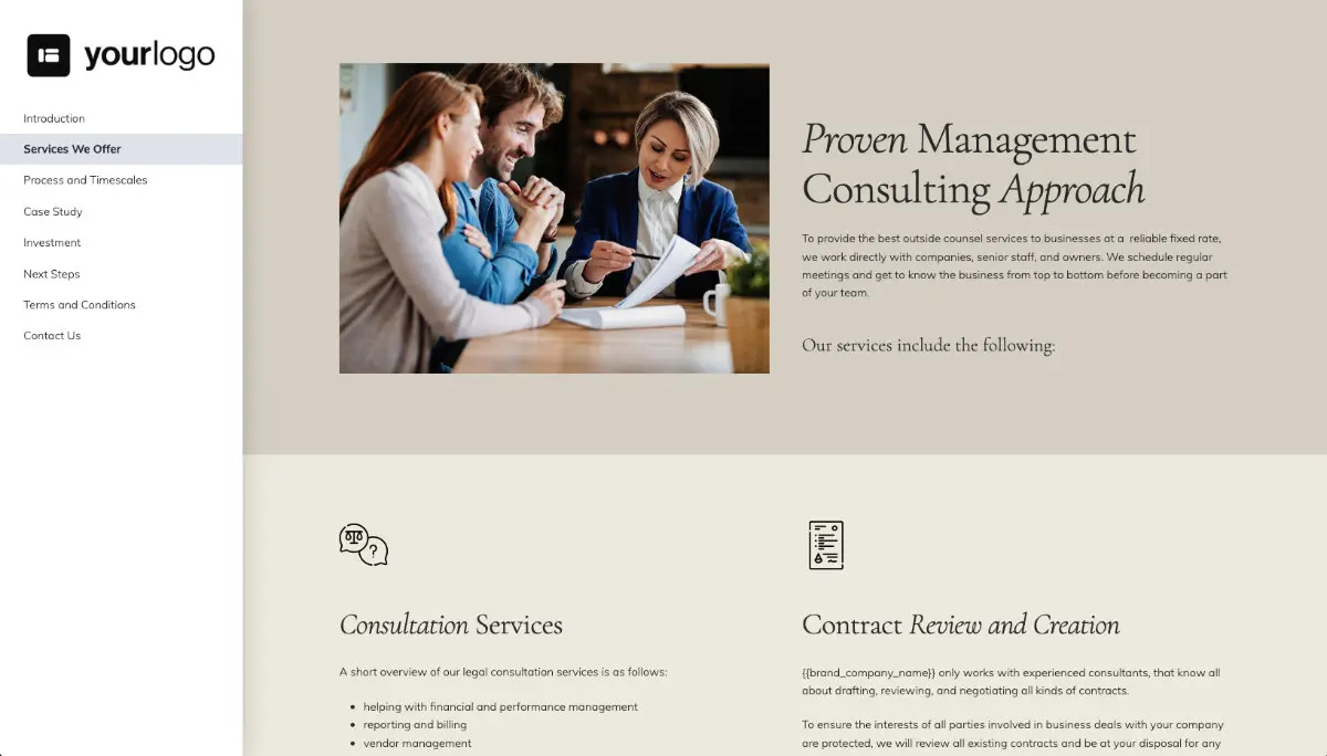 Legal Services Proposal Template Slide 3