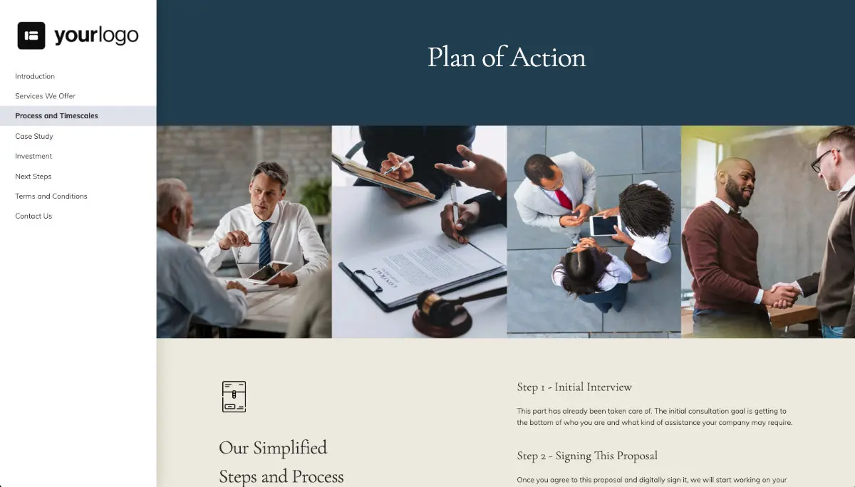 Legal Services Proposal Template Slide 4