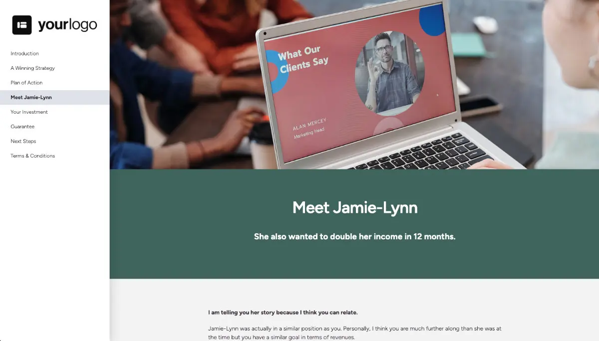 Marketing Consulting Proposal Template - Case study example